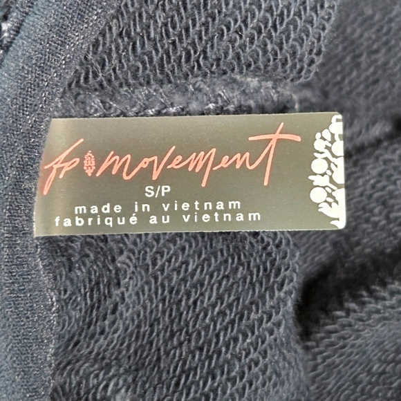 FP Movement Such a Flirt Romper Midnight Navy Open Back Small NWT - Picture 15 of 16